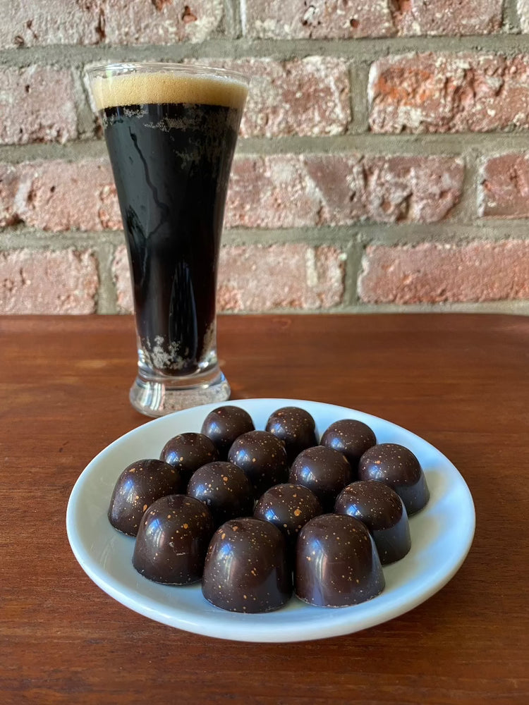 
                  
                    Rich Stout and dark chocolate bonbons
                  
                